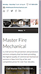 Mobile Screenshot of masterfiremechanical.com