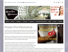 Tablet Screenshot of masterfiremechanical.com